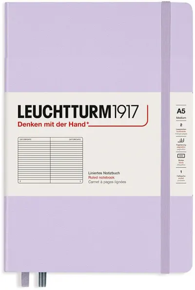 Agenda Leuchtturm1917 - Medium A5, pagini in randuri, Lilac