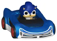 Mini figurina Funko Bitty POP! Rides: Sonic The Hedgehog - Sonic cu Speed Star Lighting