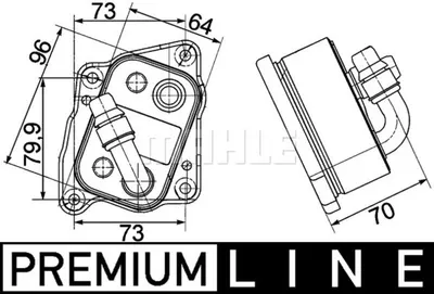 Radiator ulei termoflot potrivit BMW Seria 1 (E81), 1 (E82), 1 (E87), 1 (E88), 3 (E46), 3 (E90), 3 (E91), 3 (E92), 3 (E93), 5 (E60), 5 (E61), X1 (E84), X3 (E83), Z4 (E85) 1.6-2.2 12.97-06.15