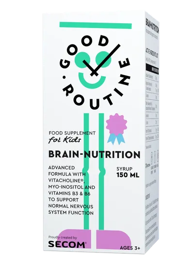 Brain-Nutrition Kids cu aroma de capsuni, 150ml, Secom
