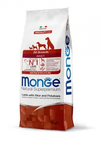 Monge Natural Superpremium Adult All Breeds - Miel si Orez - 12kg