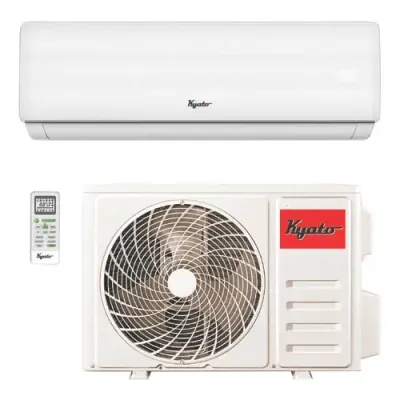 Aparat de aer conditionat KYATO Eco 12000 BTU Kyato-12R32 Xn -WiFi, Inverter, Clasa A++, I Feel, ECO, Autorestart, Wi-Fi Incorporat (Alb)