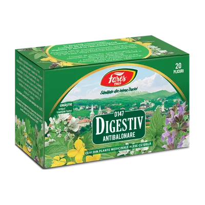 Ceai digestiv, 20 plicuri, Fares