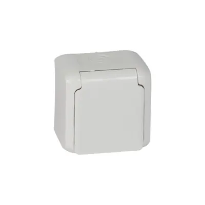 2P+E Priza standard Francez pentruix - surface mounting - 16 A 250 V~ - alb