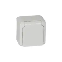 2P+E Priza standard Francez pentruix - surface mounting - 16 A 250 V~ - alb