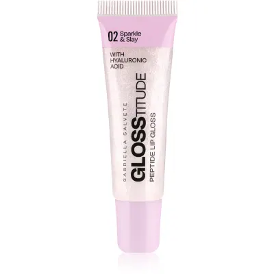 Gabriella Salvete Glosstitude Peptide Lip Gloss lip gloss hidratant culoare 02 Sparkle & Slay 10 ml