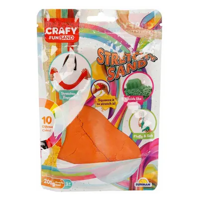 Nisip creativ, Crafy, 200 g, Portocaliu