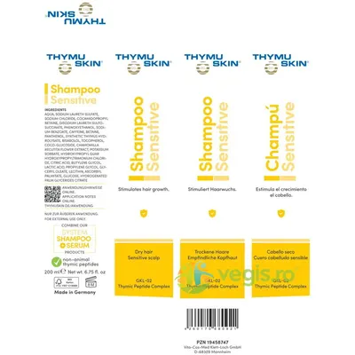 Sampon-Tratament in Alopecia Difuza si Areata pentru Barbati si Femei Sensitive 100ml