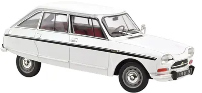 Model de colecție Norev Modern: Mașini - Citroen Ami Super (1974) (Meije White)