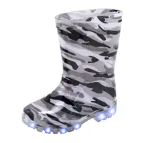 Cizme copii Chicco Walk din cauciuc, Gri camuflaj, 68040-63P