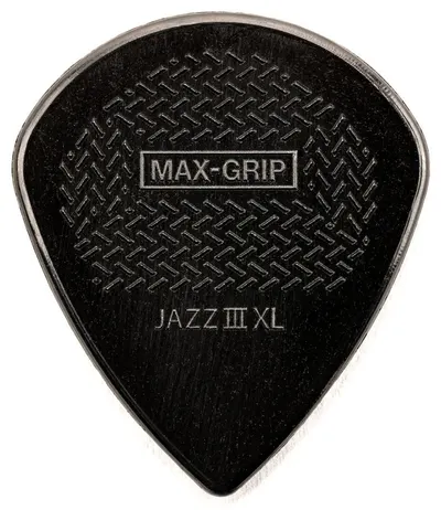 Pene pentru chitară Jim Dunlop - Max-Grip Jazz III XL Stiffo, 1.38 mm, 6 buc. , negre