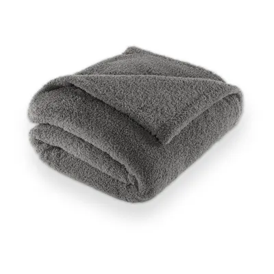 Pătură gri din micropluș/cocolino 150x200 cm Cocoon – Tiseco Home Studio