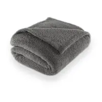 Pătură gri din micropluș/cocolino 150x200 cm Cocoon – Tiseco Home Studio