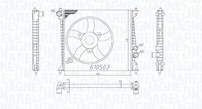 Radiator racire motor potrivit AUDI A2 1.2D 1.4