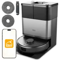 Robot Aspirare E i Mop iHunt BRO Robo Clean V9 Dual-Laser AI, Wi-Fi, 10.000Pa, Statie Auto-Golire 3L, Navigatie LiDAR 360 , RecunoaE tere Inteligenta a Obstacolelor 3D, Aplicatie iHunt Home