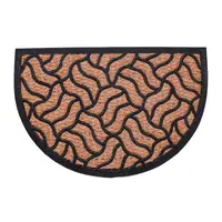 Covoras Intrare, din Cauciuc si Fibre Cocos, Semicerc, 40 x 60 cm, Grunberg IDM40608