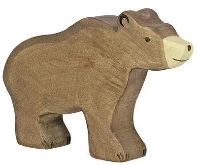 Figurină din lemn Holztiger - Urs, maro