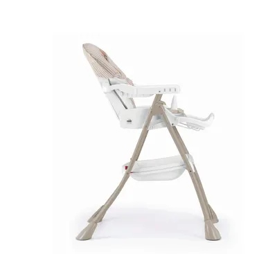 Scaun de masa pentru bebelusi si copii CAM Mini Bej, pliabil, centura de siguranta, varsta 0-36 luni