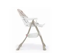 Scaun de masa pentru bebelusi si copii CAM Mini Bej, pliabil, centura de siguranta, varsta 0-36 luni