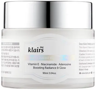 Dear Klairs Mască de noapte Freshly Juiced Vitamin E, 90 ml
