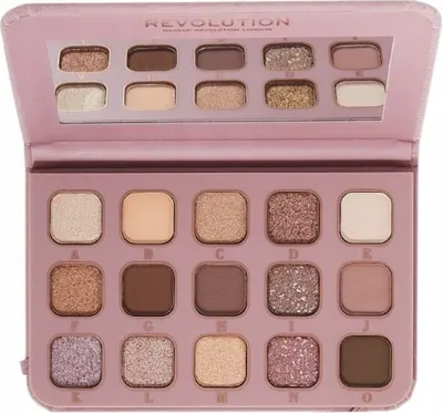 Makeup Revolution - Paletă de farduri Maffashion Diary, 15 culori