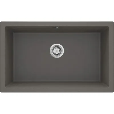 Chiuveta bucatarie compozit sub blat antracit metalic 80 cm Deante Corda