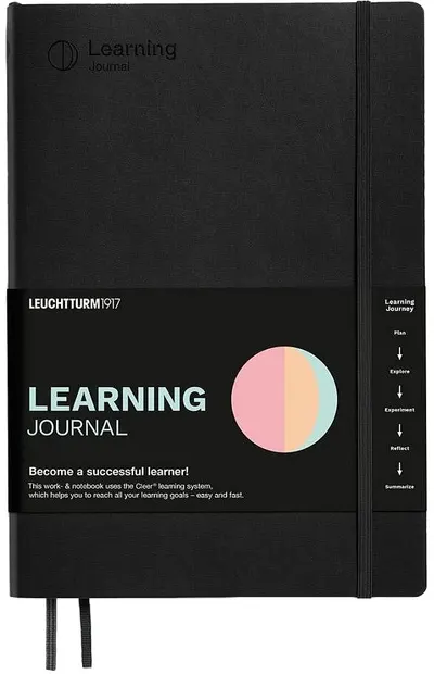 Caiet Leuchtturm1917 Learning Journal - B5, Black, coperte moi