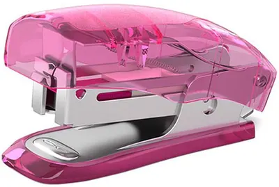 Mini capsator Erich Krause Elegance - 24/6, 20 de coli, roz