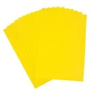 Hartie gumata A4, 1. 3mm, galben, set 10 coli, Colorarte
