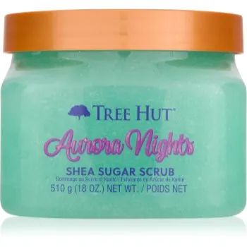 Tree Hut Shea Sugar Scrub Aurora Nights exfoliant din zahar unt de shea