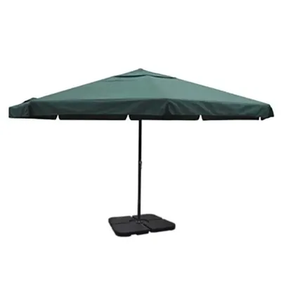 Gossi umbrela de soare de gradina din aluminiu, baza portabila, verde