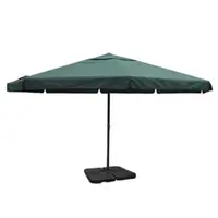 Gossi umbrela de soare de gradina din aluminiu, baza portabila, verde