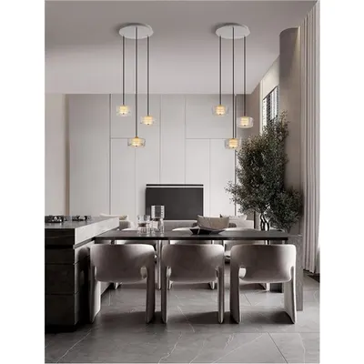 Lampa suspendata KEROS Nisipiu Auriu Carbon Otel Aluminiu & Acrylic LED 18 Wat 220-240Volt 1151Lm 3000K IP20