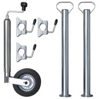 Roata de manevra 48 mm cu 2 tevi de sustinere si 3 cleme de fixare