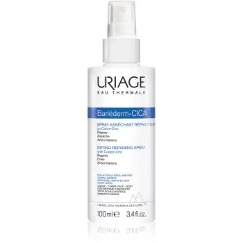Uriage Bariéderm Cica Drying Repairing Spray spray reparator cu conținut de cupru și zinc, cu efect de uscare