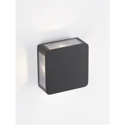 Aplica SERIKA Anthracit Aluminiu turnat Aluminiu & Sticla clara LED 8 Wat 188Lm 3000K CRI >81 UGR