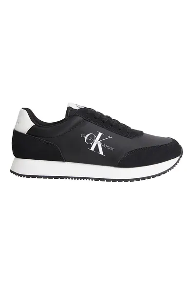 Pantofi sport low-cut cu detalii logo - Alb/Negru
