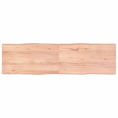 vidaXL Blat masă, 180x50x(2-6) cm, maro, lemn tratat contur organic
