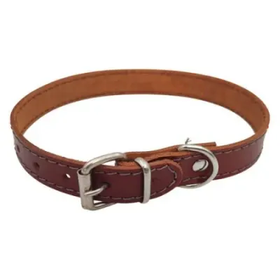 Zgarda din piele pentru caini Nr.2 Petro Maro 1,9 x 45 cm