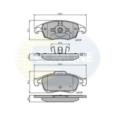 Set placute frana, frana disc COMLINE CBP01719