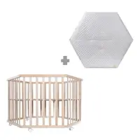 Țarc pentru copii din lemn masiv de fag 119x104 cm – Roba