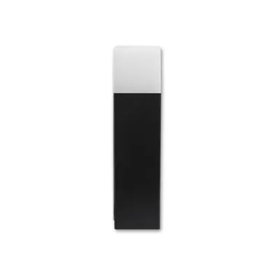 Lampa de exterior tip stalp, LED E27, IP44, inaltime 32 cm, baza 8 cm, negru