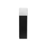 Lampa de exterior tip stalp, LED E27, IP44, inaltime 32 cm, baza 8 cm, negru