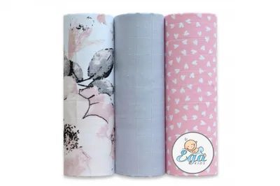 Set 3 scutece din bumbac 60x80 cm model No10