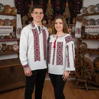 Set Traditional Cuplu 586 Camasi traditionale cu broderie