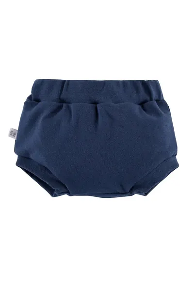 Pantaloni scurti bufanti Bloomers - Botanic - Navy - pentru baietei - Albastru inchis