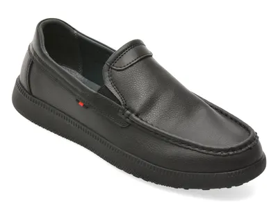 Mocasini OTTER negri, FM60012, din piele naturala