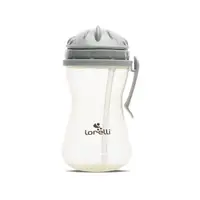 Cana sport cu clips lateral, pai moale si flexibil, capac de protectie rotativ, 360 ml, Grey Yellow