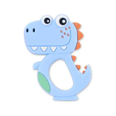 Jucarie dentitie pentru bebelusi Lorelli Lucky Dino Albastru
