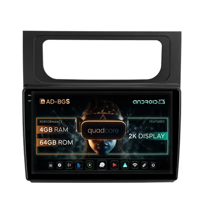 Navigatie 2K Volkswagen Touran (2010-2016), Android, S-Quadcore 4GB RAM + 64GB ROM, 10.36 Inch - AD-BGS100042K+AD-BGRKIT042